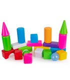 Constructor Mediu cu Mingi 21 Piese din Plastic Non-Toxic, Recomandat Peste 1 An