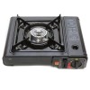 Aragaz Camping Portabil FOXMAG24, Aprindere Automata, Negru, Cutie Transport, Siguranta, Adaptor Butelie, 2200W