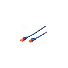 Cablu patch cord, Cat 6, lungime 0.5m, U/UTP, DIGITUS - DK-1617-005/B