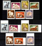 Ungaria 1974, Mi #3007-3013 A+B, dant + ned, fauna, pui animale, MNH. Cota 94 &euro;!, Natura, Nestampilat