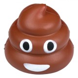 Jucărie Squishy, Emoji, Spumă, Culoare Maro, Dimensiuni 7.5x7.5 cm, Oem