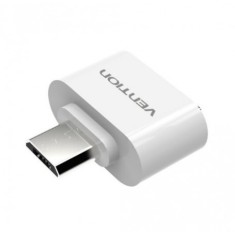 USB 2.0 la Micro USB OTG Adaptor Convertor Culoare Alb foto