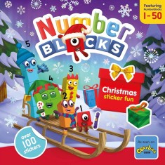 Carte cu abtibilduri Numberblocks - Craciun Fericit foto