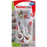 Diblu fischer nylon universal cu carlig DUOPOWER, 8x40 RH N K, set 4 buc