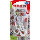 Diblu fischer nylon universal cu carlig DUOPOWER, 8x40 RH N K, set 4 buc