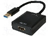 Cablu HDMI soclu, USB A mufa, USB 2.0, USB 3.0, lungime {{Lungime cablu}}, {{Culoare izola&amp;#355;ie}}, LOGILINK - UA0233