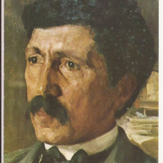 RF21 -Carte Postala- Ipolit Strambulescu, Portretul lui A. Vlahuta, necirculata