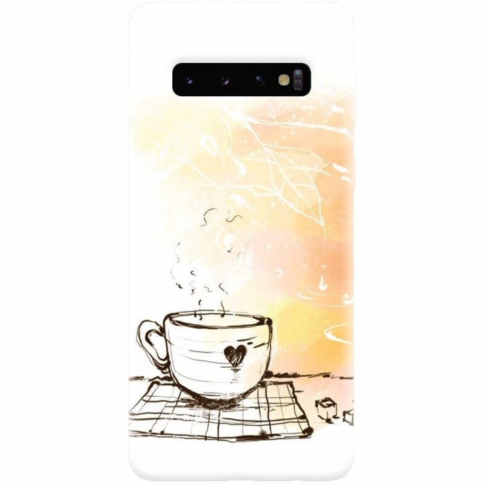 Husa silicon personalizata pentru Samsung Galaxy S10, Coffe Love