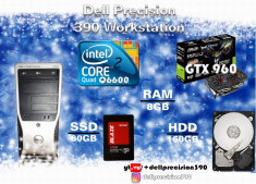 Dell Precision 390 intel Core2Quad Q6600+Asus GTX960 2gb +8gb DDR2 foto