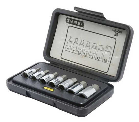 Stanley 1-89-099 Trusa 7 piese tubulare 1/2&quot; cu cap imbus ProAdvanced PowerfulTools