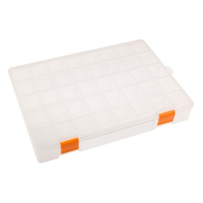 Cutie Organizator, 40 Compartimente, Transparent, Plastic, 38x28.5x5.5cm foto