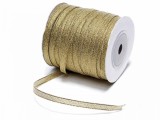 Cumpara ieftin Panglica aurie Craciun 100 m x 0.7 cm