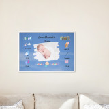 Cumpara ieftin Poster si tablou personalizat BabyBoy date nastere bebelus