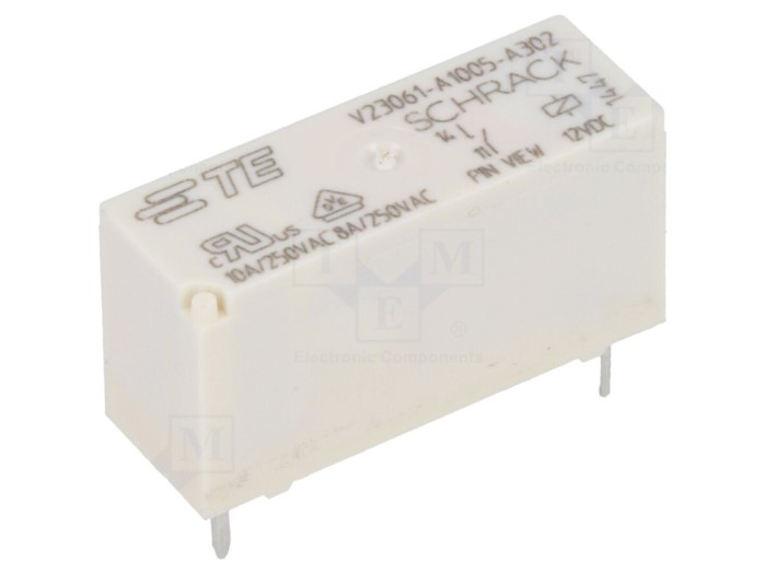 Releu electromagnetic SPST-NO 12VDC 8A