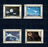 Guinea Ecuatoriala 1976 - Cosmonautica, ITU, UIT, serie neuzata