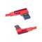 Cablu de date si incarcare elSales ELS-W05C USB-USB TIP C, conectori 90&deg;, rosu