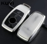 Husa Cheie Mercedes Carbon Look Premium - Protectie Zgarieturi, Apa - E200, EQC, GLE, GLC, GT, S, CLA, AMG, G, GLS, Maybach