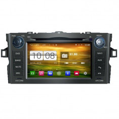 Edotec EDT-M028 Dvd Auto Multimedia Gps Navigatie Android Bluetooth Toyota Auris foto