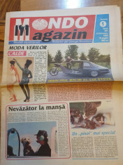 revista mondo magazin anul 1,nr. 1 -3-9 octombrie 1996-prima aparitie a revistei foto