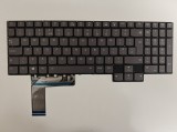 Tastatura Laptop, Lenovo, Legion 7-16ACHg6 Type 82N6, iluminata, RGB Per Key, gri, layout UK