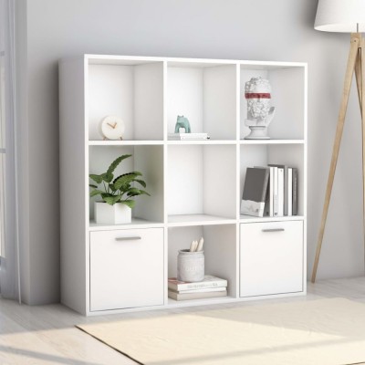vidaXL Bibliotecă, alb, 98 x 30 x 98 cm, lemn prelucrat 801116 foto
