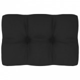 Pernă pentru canapea din paleți, negru, 60 x 40 x 10 cm