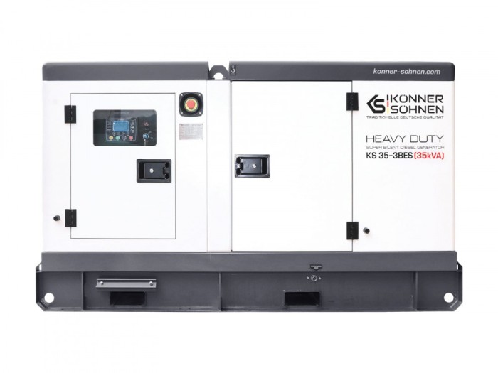 Generator de curent trifazat cu motor diesel Konner Sohnen KS 35-3BES, 35 kva