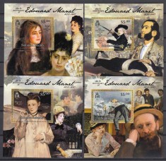 Solomon Islands - Pictura - EDOUARD MANET - 4 Colite - MNH foto
