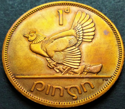 Moneda 1 PINGIN - IRLANDA, anul 1967 * cod 2296 = A.UNC + foto