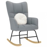 Gossi scaun balansoar, gri deschis, material textil