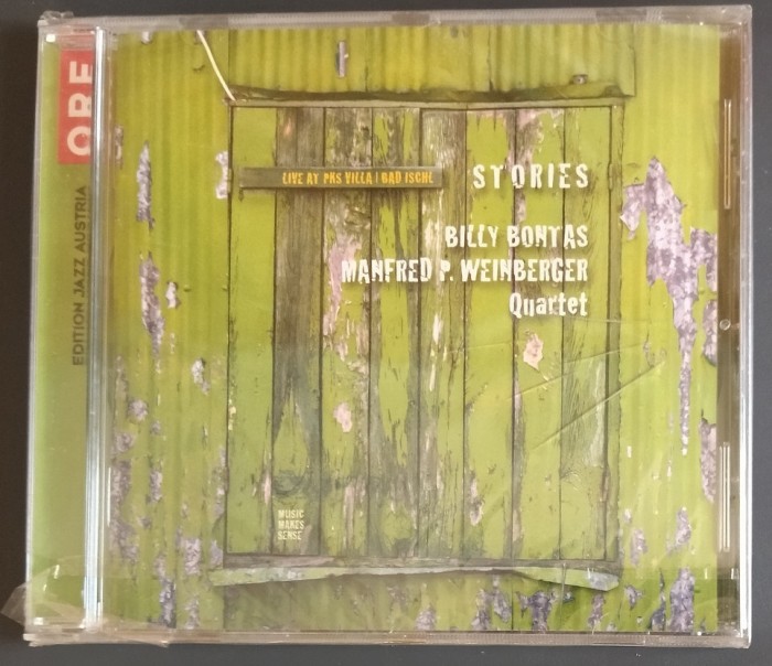 CD ORIGINAL JAZZ: BILLY BONTAS - MANFRED P.WEINBERGER QUARTET: STORIES LIVE 2009