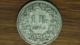 Elvetia - moneda de colectie argint 835 - 1 franc 1914 - foarte frumoasa !