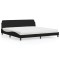 vidaXL Pat cu saltea, Dover, negru, 200x200 cm, piele ecologică 3208477
