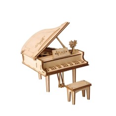 Puzzle 3D Pian, 74 piese, lemn, Rolife