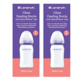 Pachet biberoane din sticla, 2*160 ml, Lansinoh