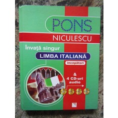 INVATA SINGUR LIMBA ITALIANA &amp; 4 CD-URI INCEPATORI - BEATRICE ROVERE-FENATI