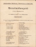A1912 Hermanstadter Musikverein, 1919, Vereinstkonzert Sibiu