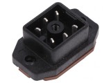 Conector dreptunghiular 6 pini IP65 cositorit