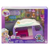 Polly Pocket Rulota Glamping Set Joaca Papusa Accesorii V2701 4 Ani Multicolor
