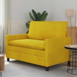 vidaXL Canapea Galben 126 x 81 x 87,5 cm Catifea 42028803