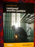 Lexiconul erorilor justitiei - Hans Dieter Otto 374pagini