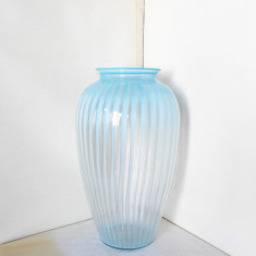 Vaza mare podea 32 cm, semicristal suflat manual, efect opalescent - Studio Art