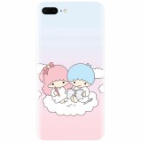 Husa silicon pentru Apple Iphone 8 Plus, Little Twins On Cloud