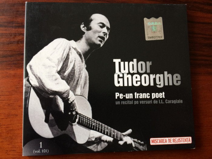 tudor gheorghe pe un franc poet recital versuri caragiale cd disc muzica folk