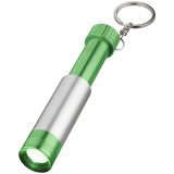 Breloc lanterna, Everestus, KR0090, abs, plastic, aluminiu, verde, laveta inclusa