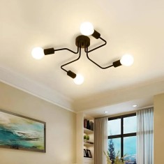 Lustra Biagio 4x E27 Negru