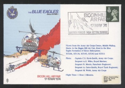 Great Britain 1974 RAF - The Blue Eagles Sioux AH Mk 1 K.374 foto