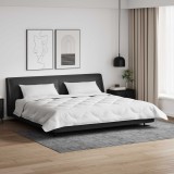 vidaXL Set Duvet Iarna cu 2 Perne, Microfibra, Alb, 200x220 cm - Pilota Calduroasa, Confortabila