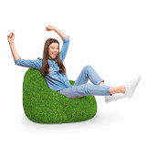 Fotoliu Puf Bean Bag tip Para XL Iarba Verde, Updeco