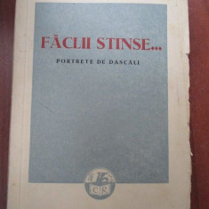 Faclii stinse...Portrete de dascali-Constantin Kiritescu